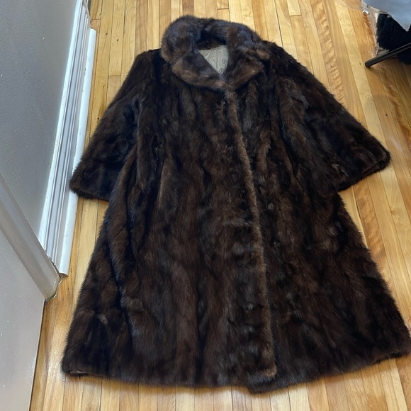 Mink petite/medium ladies 2 tone brown stunning vintage - Picture 1 of 4